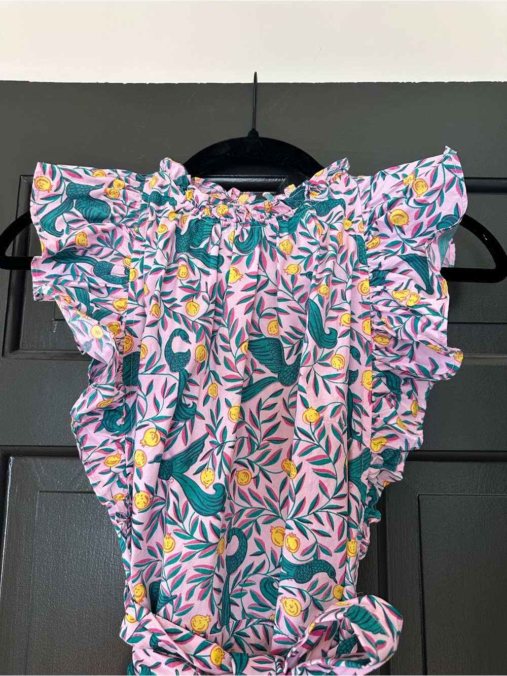 Banjanan Floral Print Mini Dress, Pink yellow & blue, Size XS 100% Cotton - Picture 7 of 13